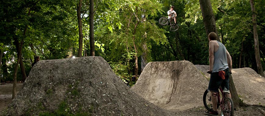 garden dirt jumps