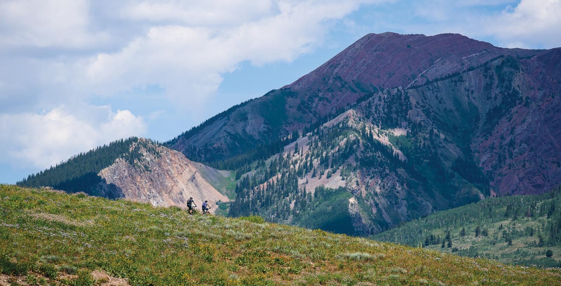 One of a few fun rides around Crested Butte, Colorado before heading on to Silverton. Our spirits were high on the way back to camp after a nice flowy ride—the kind where the scenery blurs and the smiles grow wide.
