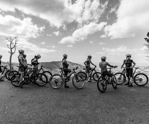 The Trail Squad exploring South Africa before the Cape Epic. While everyone trained on their own, this was the whole crew's first ride together.