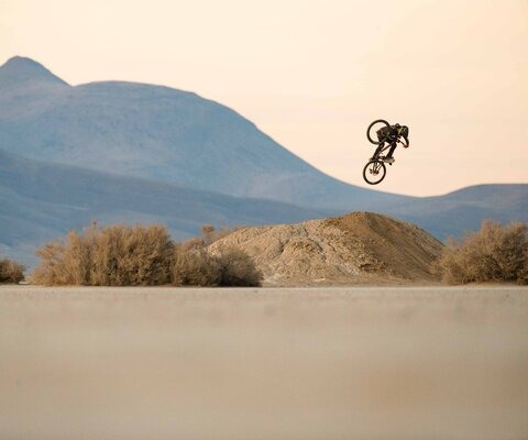 Cam McCaul in the desert. Photo: Tyler Roemer