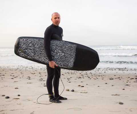 “Mountain biking and surfing are my two greatest outdoor passions, and living in San Diego I have no shortage of shreddable, world-class waves just a few blocks from my backyard.”  Photo: Chris Wellhausen