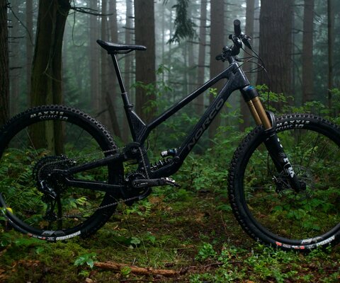 The new Norco Range features a high virtual pivot suspension design.