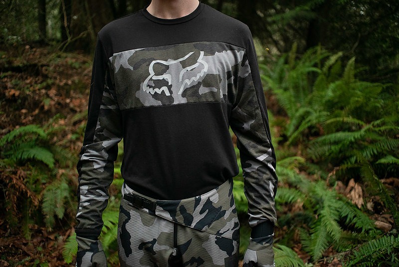 fox mtb jersey camo