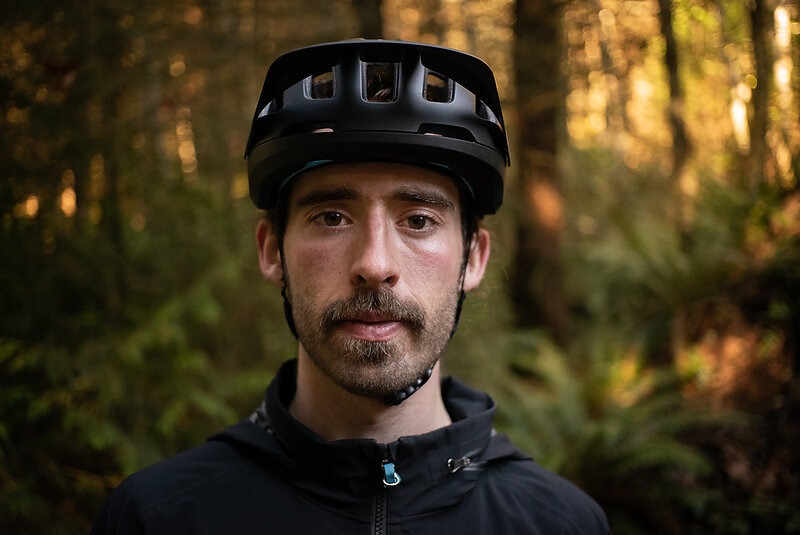 POC Cycling Helmet Axion SPIN CPSC Mountain Bike Helmet Size MLG Matt Black 